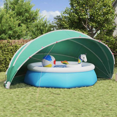 vidaXL Pool Dome Folding Manual Blue 546 x 516 x 250 cm