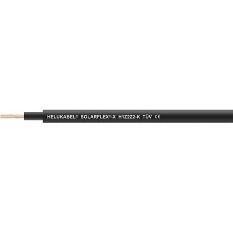 HELU KABEL H1Z2Z2-K schwarz 1X4mm² AWG12 Leitung für Photovoltaiksysteme AD 5,2mm - 5,9mm Prüfspannung 6500V - 1 Meter