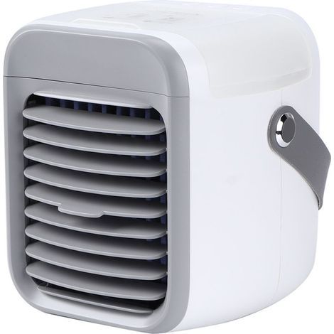 Mini aire acondicionado portátil de escritorio, enfriador de aire compacto y silencioso para el hogar y la oficina, ideal para el verano (1/4)