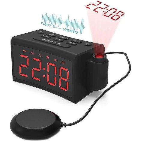 Un réveil puissant pour les gros dormeurs, un réveil vibrant pour matelas avec fonction vibration, également adapté aux personnes sourdes et malentendantes. (1/5)
