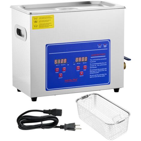 [JAMAIS UTILISÉ] Mophorn 6L Professioneller Ultraschallreiniger, Digitaler Timer & Heizung, Edelstahl,Ultraschall-Schmuckreiniger, Schallreiniger für Schmuck, Brillen, Uhren, Ringe, Kleinteile, Silber