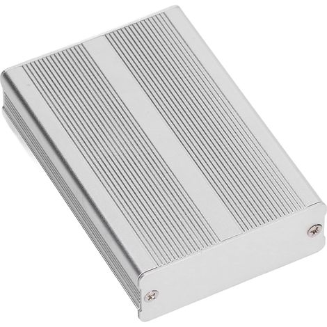 Wasserdichter Aluminium-Elektroanschlusskasten, silberfarbener DIY-Anschlusskasten, Abmessungen 24x69x100mm, IP-Schutzart, robuster Anschlusskasten. (1/5)