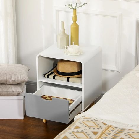 Table de chevet 40cm largeur X 38cm profondeur X 58cm hauteur avec tiroir + rangement (1/4)