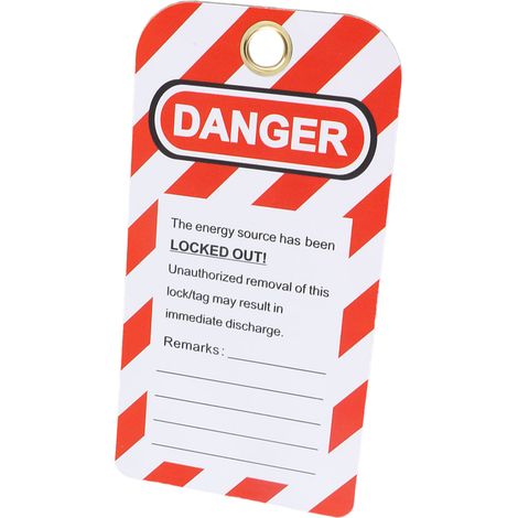 Lot de 30 étiquettes de consignation réinscriptibles « Danger » – Ne pas utiliser – Avertissement de sécurité réutilisable pour l'industrie chimique (1/5)