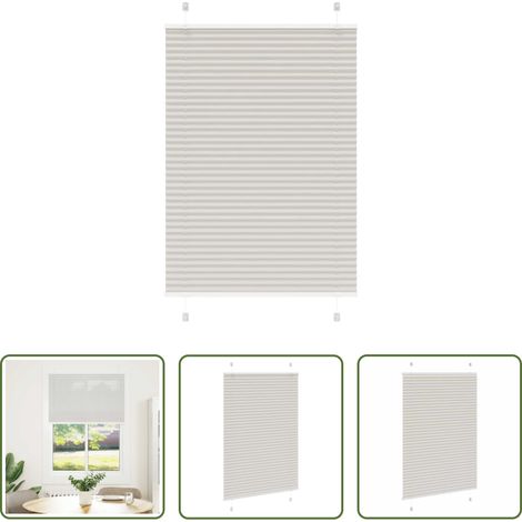 Sichtschutz -  Plissee Hellgrau 85x100 cm Stoffbreite 84,4 cm Polyester (1/5)