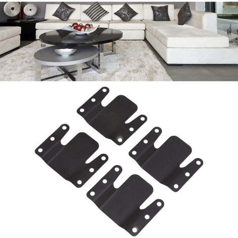 Paquet de 4 pièces pour matériel de canapé, module de pièces d'inclinaison, connecteur de verrouillage de canapé, support universel (1/4)