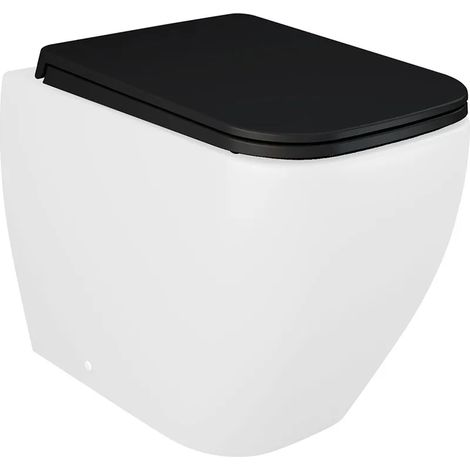 Copriwc originale nero opaco soft-close Rak serie Metropolitan (1/3)