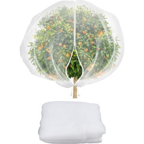 Filet en Maille pour Plantes de Jardin – Protection Polyvalente à Large Couverture, Sac avec Cordon de Serrage 2,4 x 2,4 m,de dyk. (1/4)