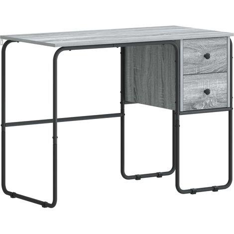 Escritorio con almacenamiento Sonoma gris 100 x 50 x 75 cm vidaXL (1/5)