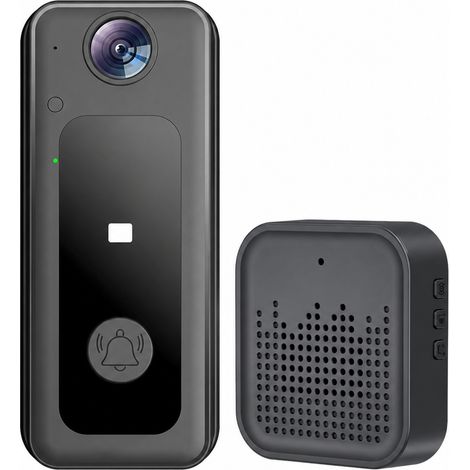 Adapté pour Maison – Sonnette Vidéo Intelligente Sans Fil WiFi, Faible Consommation, Judas Électronique, Caméra HD, Contrôle à Distance (1/5)