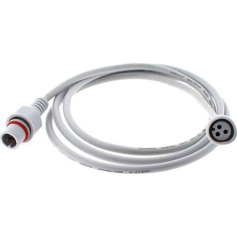 Câble d'extension 3 Pinx0,5mm, 150cm, IP66, blanc (1/2)