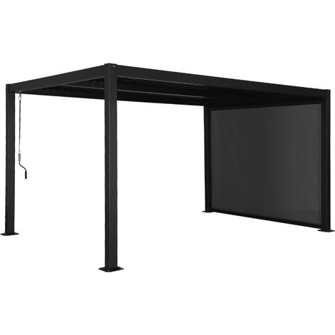 sweeek - Pergola mit Lamellendach Palace 3x4m + Markise 3m