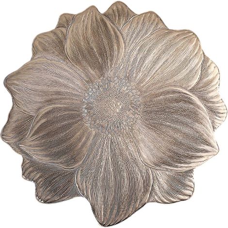 Set de table en forme de lotus, motif en relief en PVC, résistant à la chaleur, protège des taches et des rayures, antidérapant, facile à nettoyer, idéal pour la cuisine, la salle à manger et les fête (1/5)