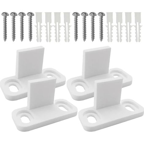 lot de 6 guide de sol pour porte coulissante, acier carbone (1/5)