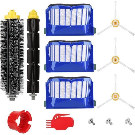 Pièces de Rechange pour iRobot Roomba 600 Series 605 610 614 616 620 621 625 630 635 640 650 660 665 670 671 676 680 681 690 695 695 696 697 Brosses Accessoires pour iRobot Roomba Aspirateur (1/5)