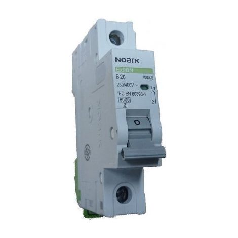 Interruttore automatico 1P B 20A Ex9BN Noark 100009 (1/3)