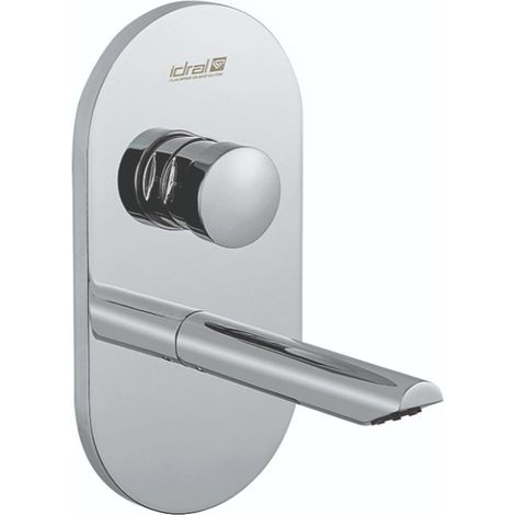 Rubinetto per lavabo temporizzato da incasso con bocca di erogazione cromato - Idral 700.B4/1 (1/5)