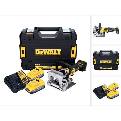 DeWalt DCW 682 E2T fresa per tasselli piatti a batteria 18 V 102 x 20 mm senza spazzole + 2x batteria Powerstack 1,7 Ah + caricabatterie + TSTAK (1/5)