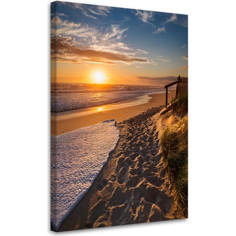 Tableau déco Coucher de soleil sur la plage Paysage 40x60 (1/5)
