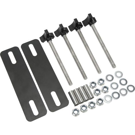 Kit de fixation réglable pour plaques de désensablage tout-terrain (4,72 à 6,69 pouces), noir (1/5)