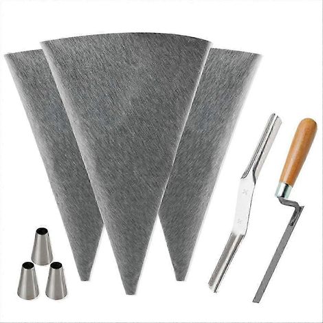 Sac à coulis pour maçonnerie, idéal pour les travaux de jointoiement de carrelage et de ciment. (1/5)