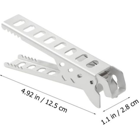 2 Pièces Support De Pot Ustensiles De Cuisine En Acier Inoxydable Pince Pour Poêle À Pizza Accessoires De Plaque Chauffante [u8231] (1/4)