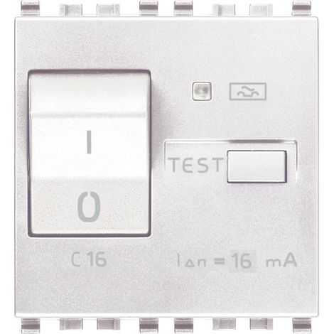 VIMAR - 20411.16.6.B Interruttore MT Diff 1P+N C16 6mA bianco