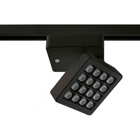 Projecteurs / Projecteur rail / saillie tilt INDUS LED COB 30W 3150lm CRI80 4000K 60º/10º Noir