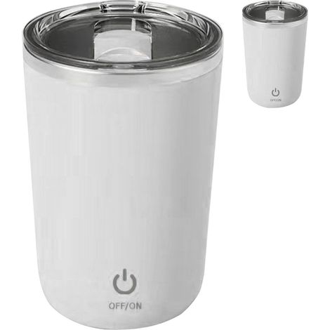 Tasse à café magnétique automatique de 350 ml, lavable, avec revêtement intérieur en acier inoxydable, idéale pour le lait. (1/5)