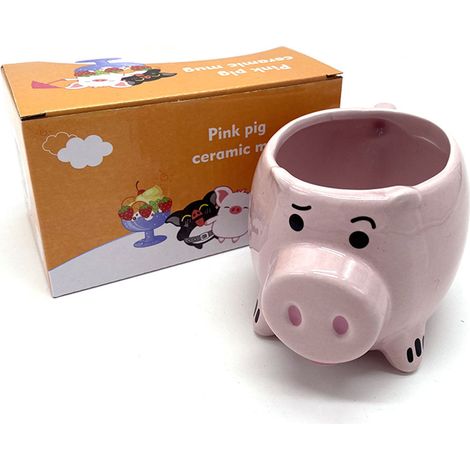 Mug en Céramique Mignonne Cochon Rose pour Café Thé Lait - Confortable et Design Adorable (1/5)