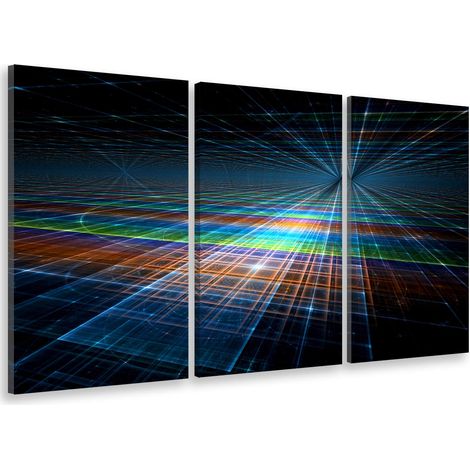 Tableau triptyque deco matrix processor - 90x60 cm (1/5)