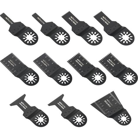 VURAHOME - 11Pcs Multi Tool Oscillant Oscillant Scie Pour Mer Fein Multimaster Makita Bosch Rockwell Sonicrafter Worx (1/5)