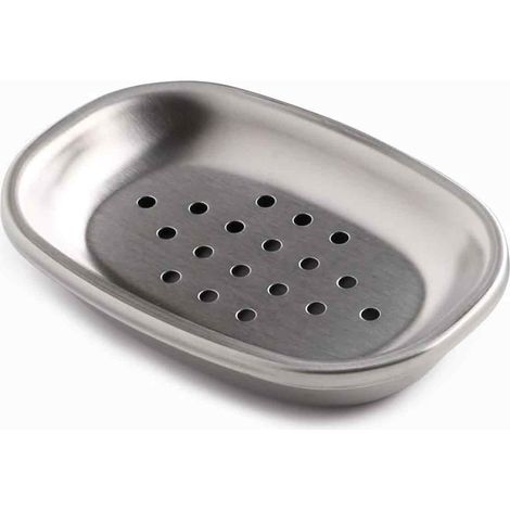 Porte-savon double couche en acier inoxydable pour cuisine et salle de bain (1/5)