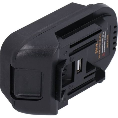 Adaptateur Batterie - Milwaukee 18V vers Outils Industriels - Pour Perceuses Scies Meuleuses - DM18M - 1 Pièce (1/5)