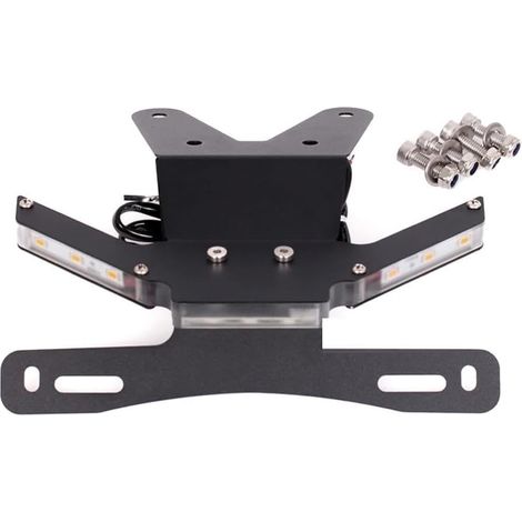 Kennzeichenhalter mit Blinkern, Heckverkleidung und Kennzeichenhalter für Kawasaki Ninja 250 (2013–2017), Ninja 300, Z 250 (2013–2018) und Z 300 (2015–2018)