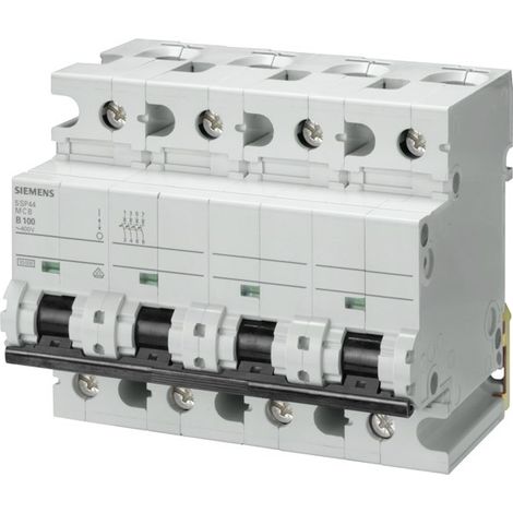 Interruttore magnetotermico 4 poli 400V 25kA curva C 50A Siemens 5SY84507