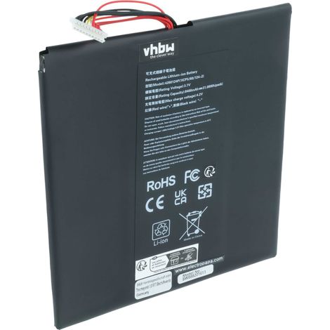 vhbw Akku kompatibel mit Acer Aspire N15p2, Switch 10, One 10 S1002 Notebook (8300 mAh, 3,7 V, Li-Polymer) (1/5)