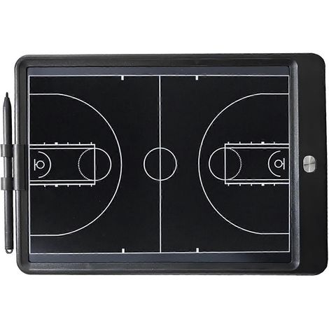 10-Zoll-LCD-Elektronik-Basketballtrainer-Board, digitales Strategie- und Taktik-Markerboard mit Stift
