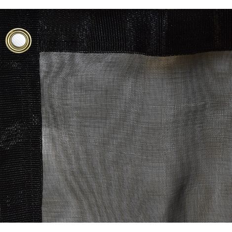 Filet de benne 160g/m² - Tissé - Noir - Sans sandow 3.5m x 5.5m Noir