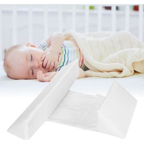 Seitliches Babykeilkissen, Babykeilkissen, Babybettkeilkissen, verstellbares, abnehmbares Seitenkissen, Kippschutz für Kinder und Babys von 0 bis 12 Monaten (1/5)