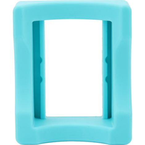 Support de tasse en silicone antidérapant avec fente intégrée pour bouteille, décoration artisanale bleue (1/5)