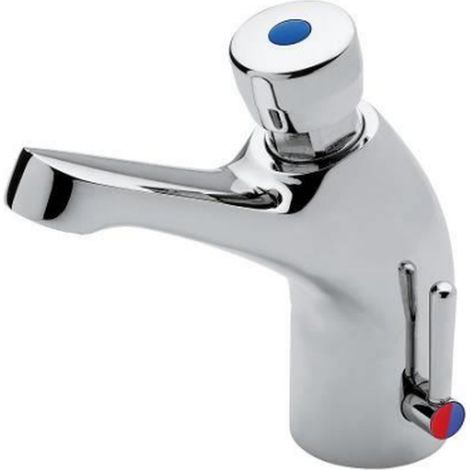 Waschtischarmatur mit Zeitschaltfunktion und Chromoberfläche – Idral Classic 08012 (1/5)