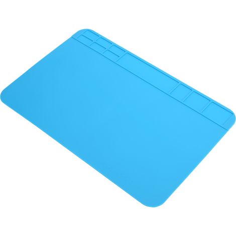 Alfombrilla de reparación de silicona resistente al calor para ordenadores, teléfonos, estaciones de soldadura, herramientas y piezas de repuesto.