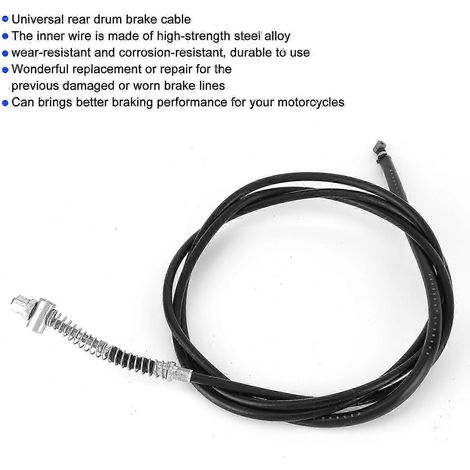 Câble de frein à tambour arrière universel, 75,6 pouces, compatible avec les modèles de scooters GY6 de fabrication chinoise (50cc, 125cc, 150cc, 250cc, F54). (1/5)
