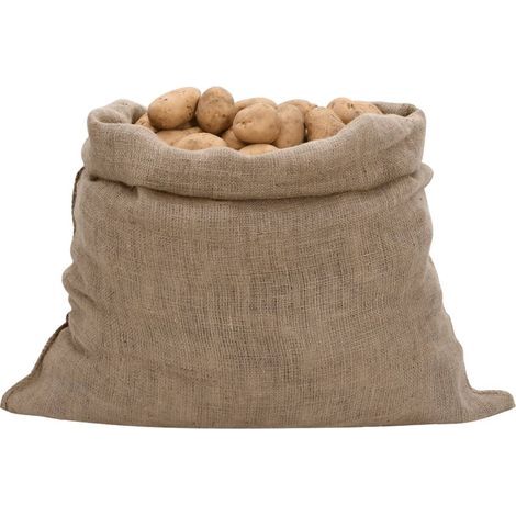 Jutesäcke, 5 Stück, 100 x 110 cm, 100 % Jute, 220 g/m², CFW644678 (1/5)