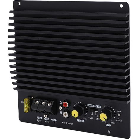 Panneau D'amplificateur de Voiture 12V, 600W, Haute Puissance, en Alliage D'aluminium, Audio pour Caisson de Basses, Véhicules de 8 à 12 Pouces (1/5)
