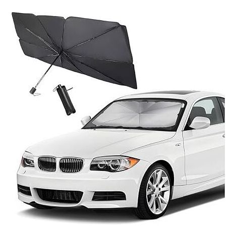 Foldable Sun Shade Umbrella, Foldable Sun Shade Car Interior Windshield Protection, Auto Reflective Material Sun Protection Umbrella（Large）
