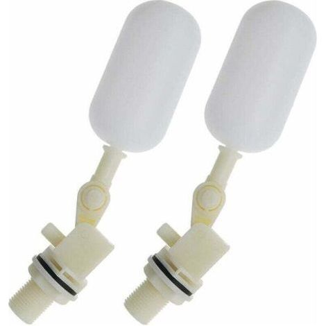 BUNTHAUS 2pcs Robinet Boule de Vanne à Flotteur pour Aquarium Automatique 1/2 Pouce 20mm (1/4)