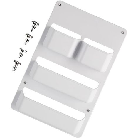 Boîte de rangement pour véhicule récréatif – Organiseur étanche pour porte Support d'accessoires de camping-car avec vis Boîte de rangement en ABS pour bateau, remorque, toilettes, cabine, voyage (1/5)