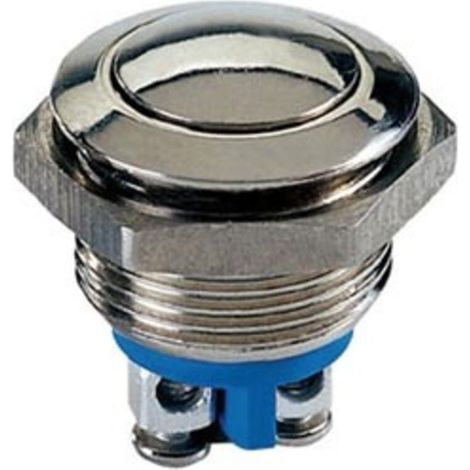 Bouton-Poussoir - Acier Inoxydable SPST 1NO - 48 VCC 2 A - IP65 - Ø19 mm - 1 Pièce (1/2)
